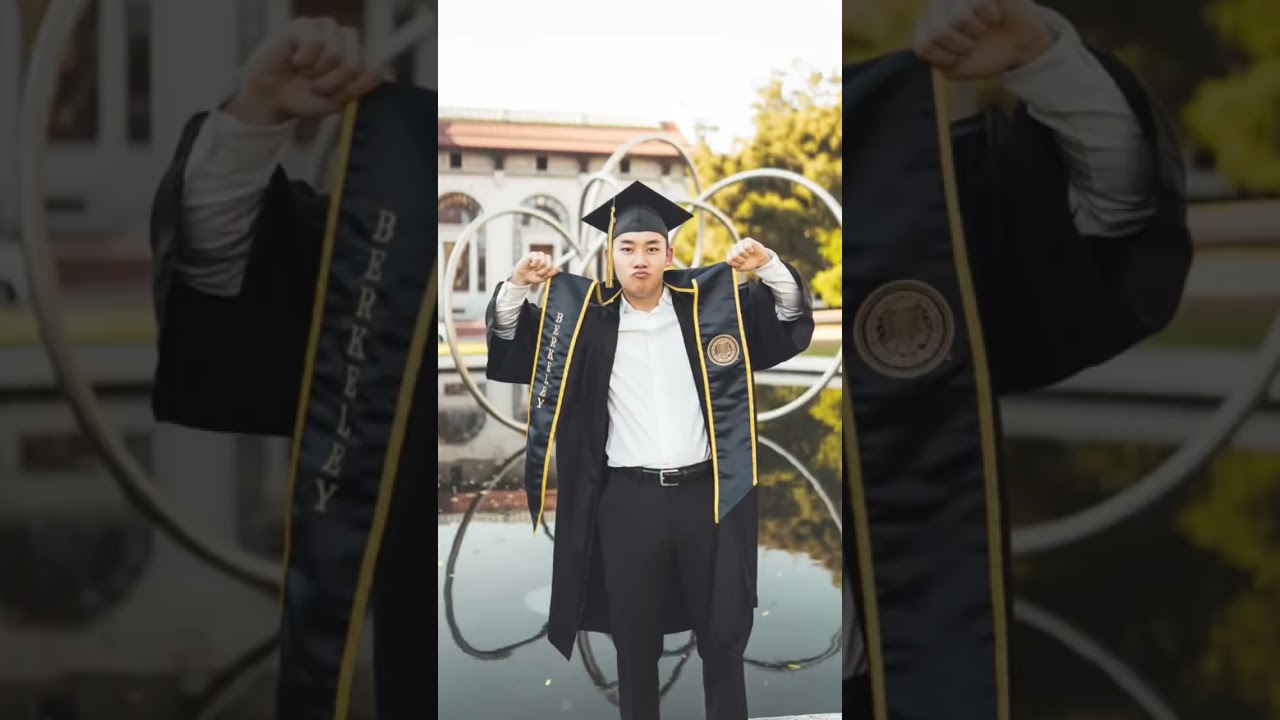 Taking little bros graduation pictures 