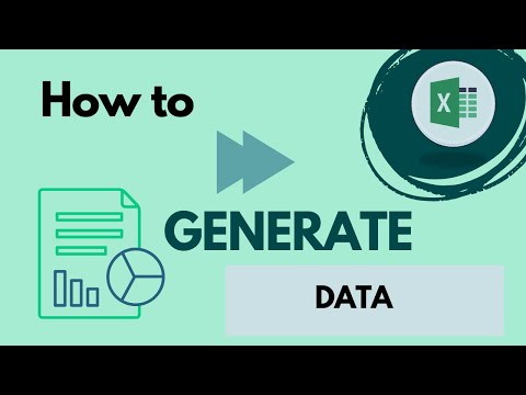 How to quickly generate data in Excel
