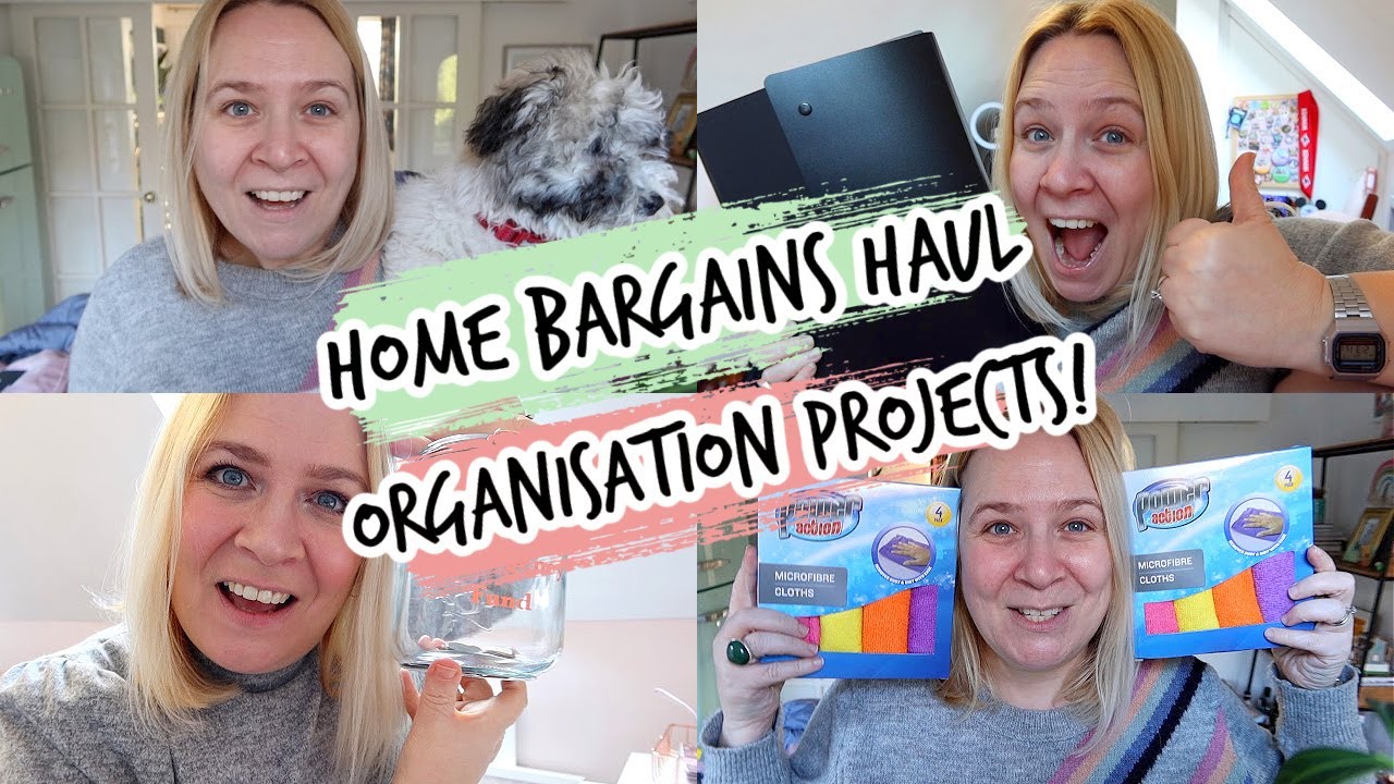 HOME BARGAINS CLEANING HAUL & ORGANISATION PROJECTS! Weekly Vlog