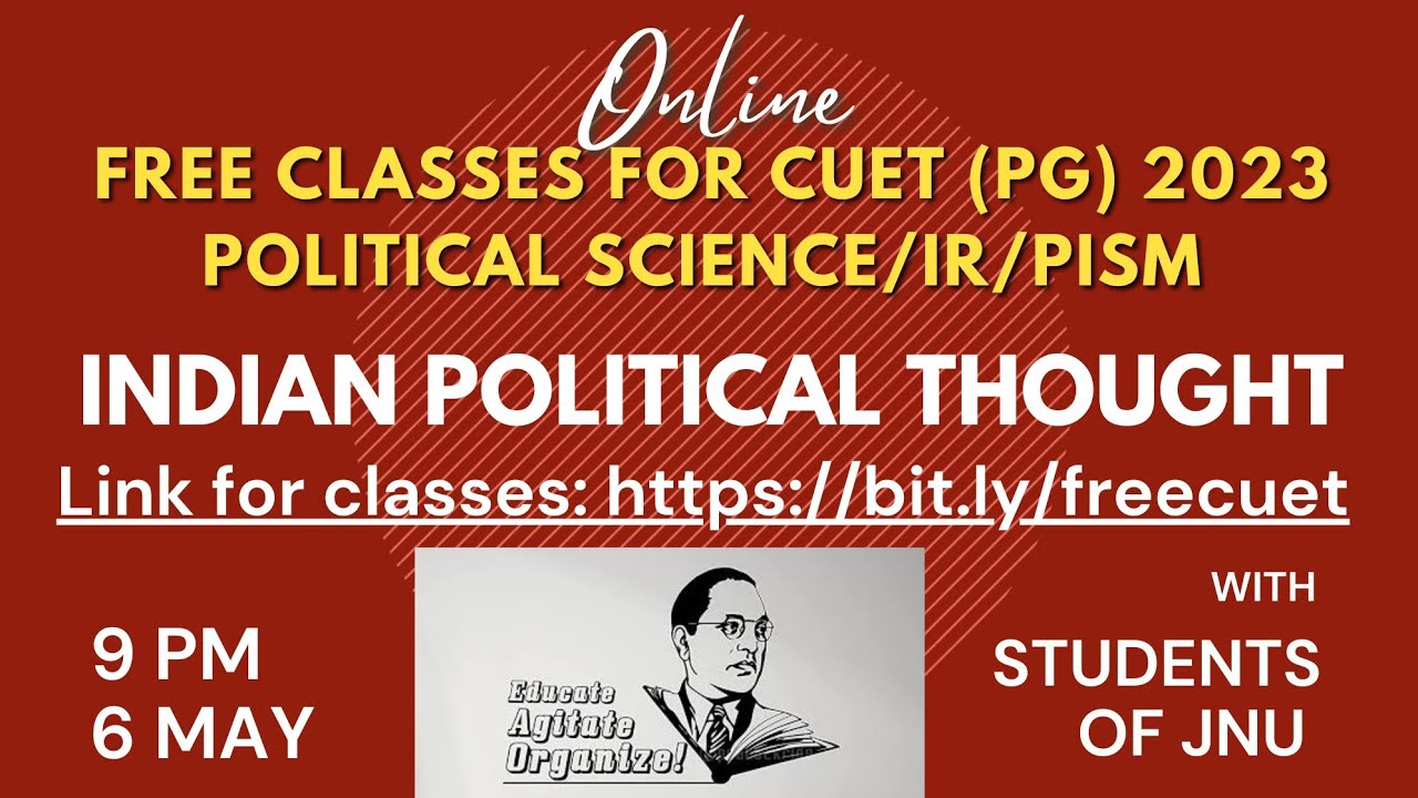 #7 Free JNU Coaching CUET (PG) 2023|Political Science/IR/PISM|HUQP18|Ambedkar| JNU Students
