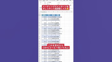 エクセル爆速仕事術！行列幅自動調整 #shorts