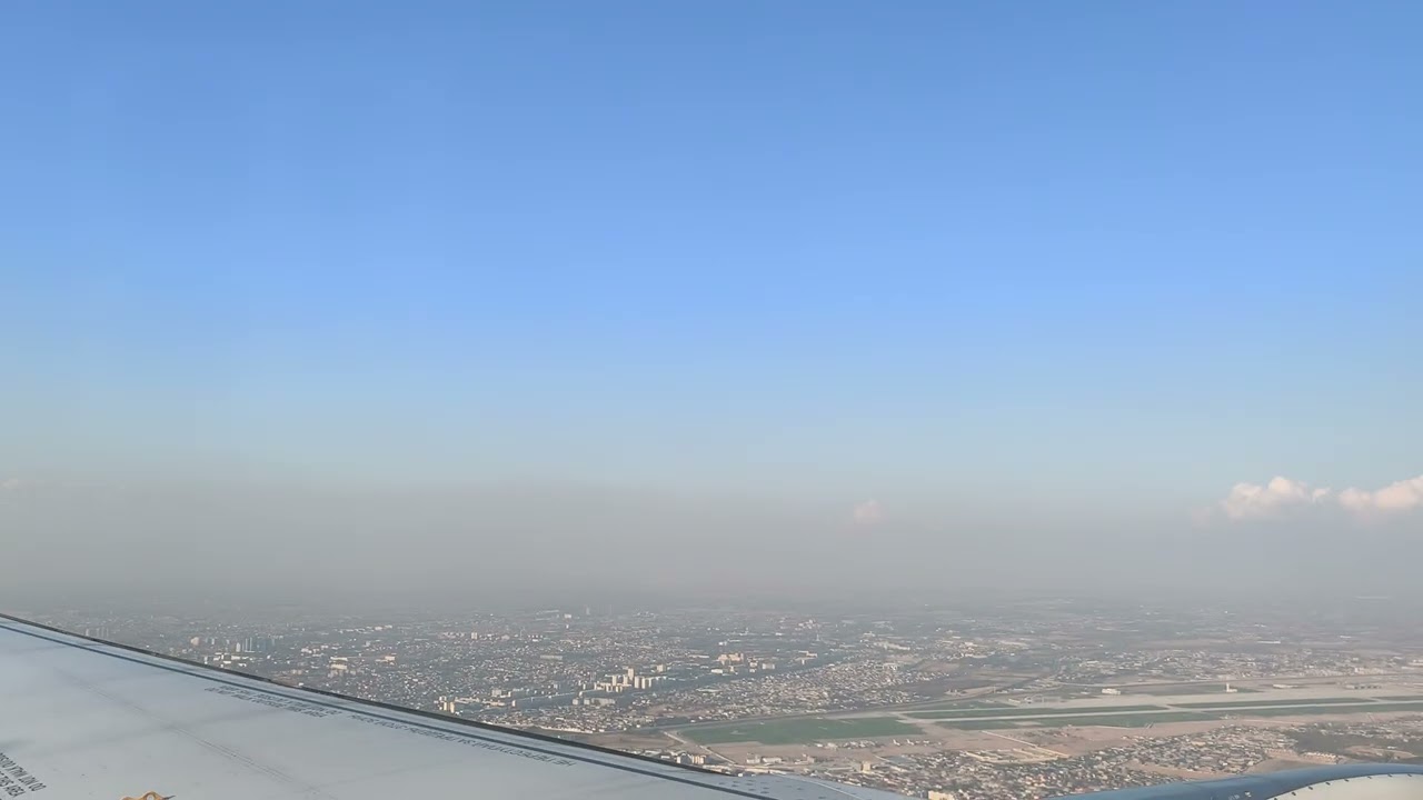 Взлёт из аэропорта Ташкента 🇺🇿
