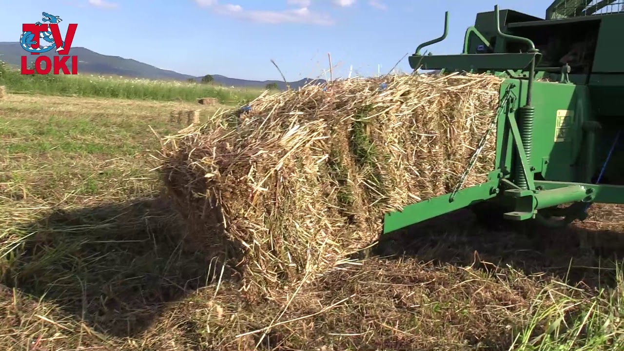 Tractor International 633 Baling Hay YouTube