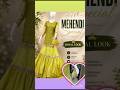 Mehndi Special Lehenga 💛 |  Green Bridal Look | Stunning Mehndi Outfit Ideas 2026 #mehndi #shorts