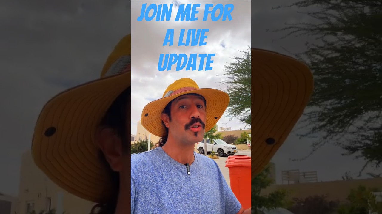 Join Me for a Live Update from Israel  #israeupdate