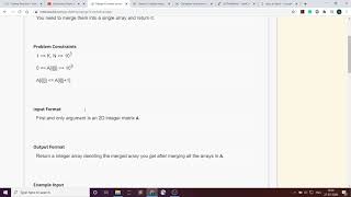 Celebrity Merge K sorted arrays | InterviewBit | Amazon | google Profile