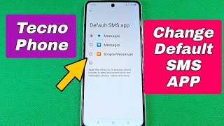 Как изменить приложение для SMS по умолчанию на телефоне Tecno Spark с Android screenshot 3