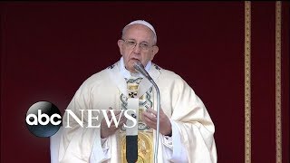 Pope celebrating Easter Mass