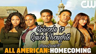 ALL AMERICAN SEASON 3 EPISODE 17 QUICK THOUGHTS!!!