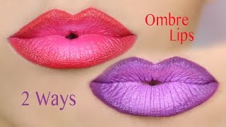 How To: Ombre Lips Tutorial - 2 Ways Ombre Lip @SpankieValentineTV