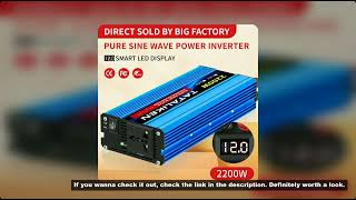 Pure Sine Wave Inverter 1000W-4000W DC 12V and 24V to AC 220V 50hz Power Inverter Charger  Adapter U