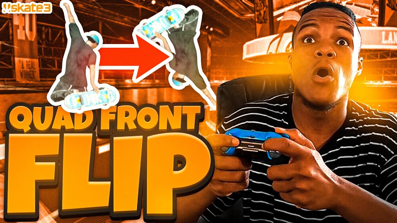 Skate 3 I HIT A INSANE QUAD FRONT FLIP! YouTube