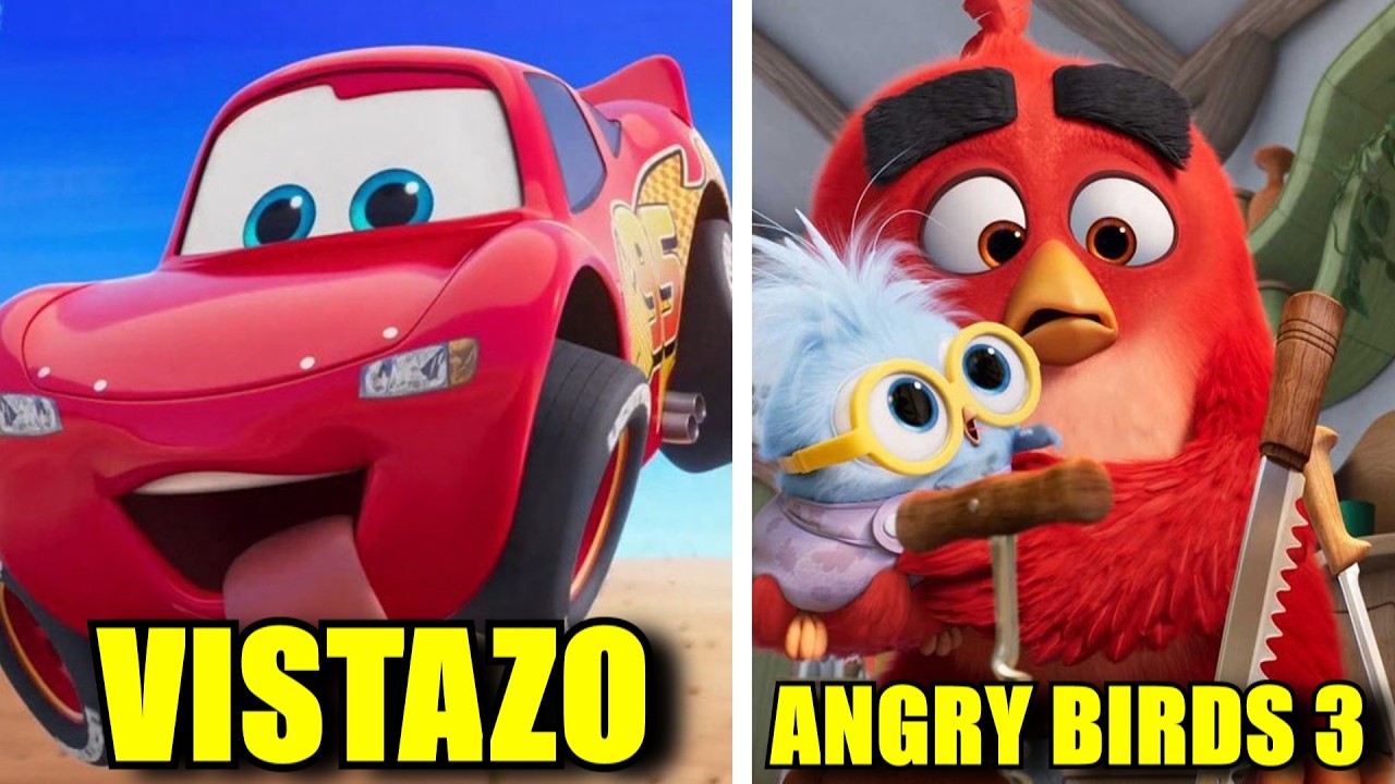 CARS NUEVO VISTAZO, ANGRY BIRDS 3 ADELANTO, MICKEY MOUSE ESPECIAL DE DEPORTES