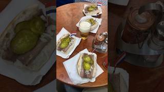 Worlds Best Street Food Trying Herring Fish In Amsterdam