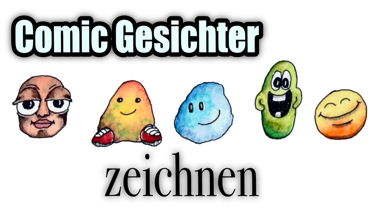 Comic Gesichter zeichnen ✍️ Nutze diese Übung!