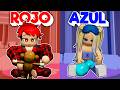 Hicimos una PIJAMADA de COLORES ROJO VS AZUL en Brookhaven Roblox con LYNA