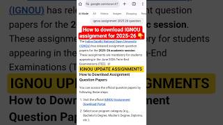 July 2025 & January 2026 Assignment Question Paper कौन-सा किसके के लिए? |IGNOU Assignment 2025-26