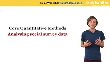 W7: Analysing social surveys