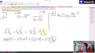 Physics Unit 7 (C4) - Practice Problem 20.7 Conserve Momentum Collision of Objects