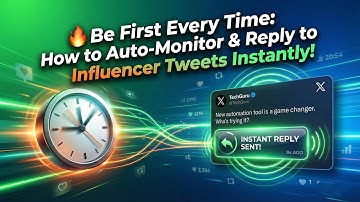 🔥 Be First Every Time: How to Auto-Monitor & Reply to Influencer Tweets Instantly!