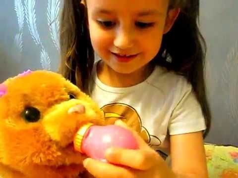 Интерактивный медвежонок furreal friends, распаковка и обзор