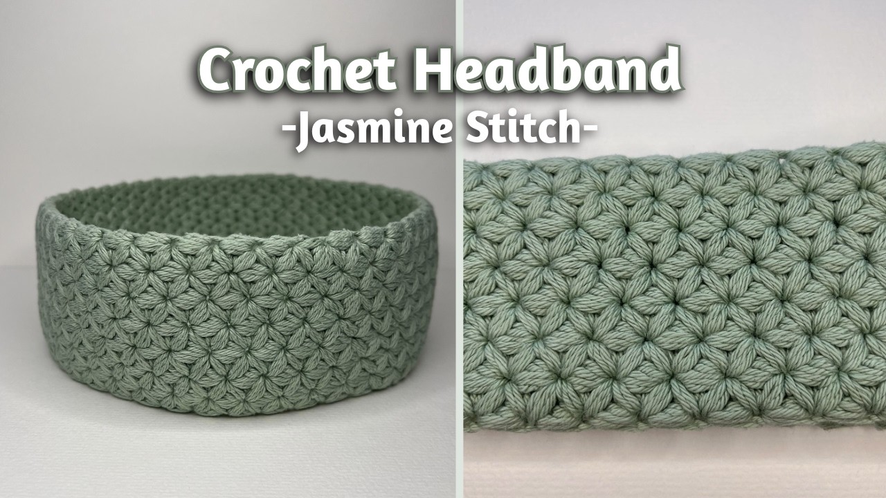 Crochet Headband - Jasmine Stitch in the Round (Step-by-Step Tutorial)