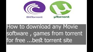 How to download any Movie , Software and Game from torrent for free | best torrent Website How to download any Movie , Software and Game from torrent for free | best torrent Website