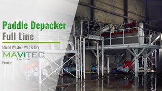 Mavitec Paddle Depacker - WET & DRY Mixed Products - France (Scea du Mont aux Roux)