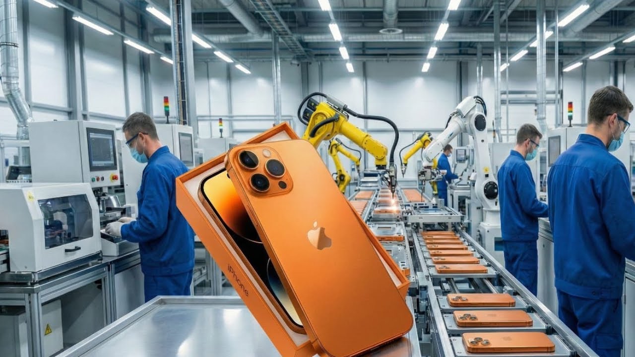Inside the Apple Factory: Manufacturing the Orange Titanium iPhone 17 Pro Max (Full Process)