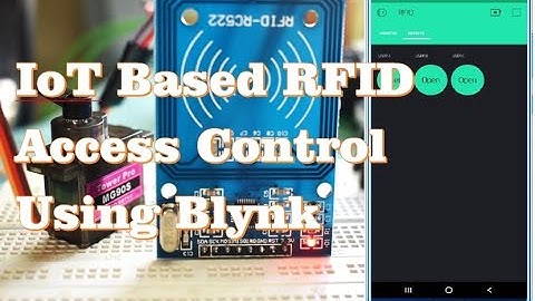 IoT Based RFID Access Control using Blynk App