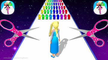 Build A Queen - All Levels Gameplay Walkthrough Android iOS (Level Up Satisfying Girl Runner)