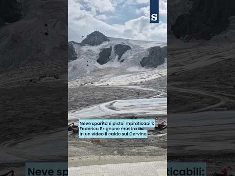 Video NEVE sparita e PISTE IMPRATICABILI: Federica BRIGNONE mostra il caldo sul CERVINO