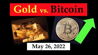 Gold vs. Bitcoin (BTC) - May 26, 2022