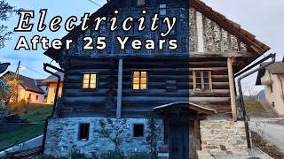 Our Historic Cabin Gets Electricity After 25-Years