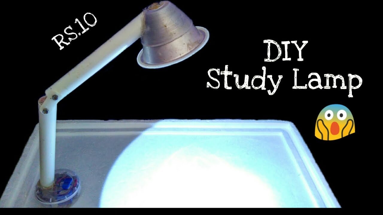 DIY How to make table lamp or study lamp at home DIY 