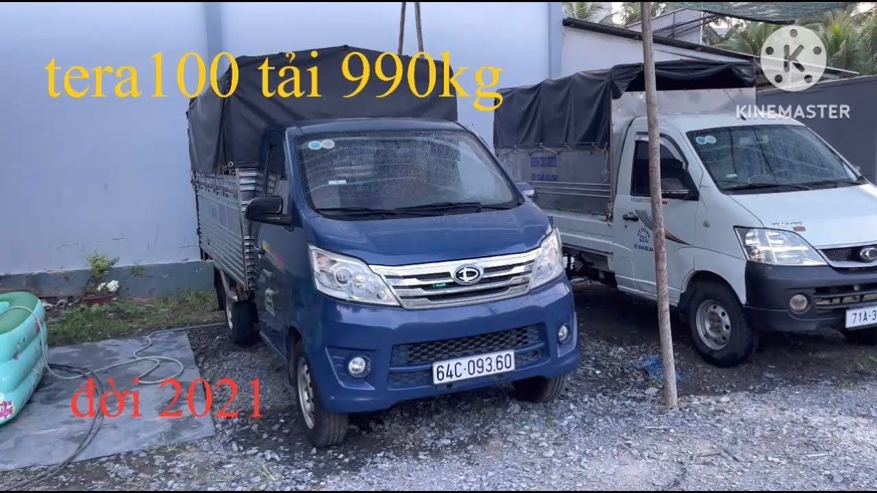 tera100 tải trọng 930kg thùng kèo mui bạc  dài 2m8 đời 2021.xe zin toàn bộ lh 0977948373 gập em được