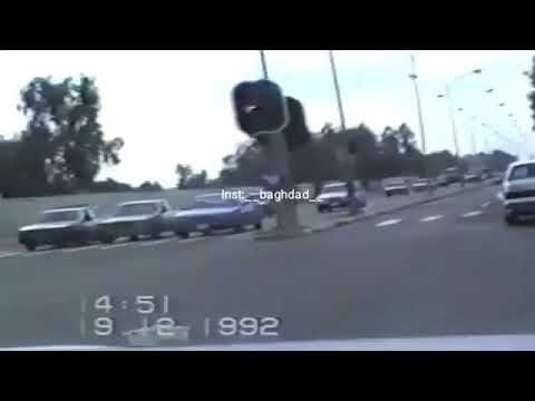 شوارع منطقة المنصور ببغداد عام ١٩٩٢ 