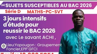 SÉANCE SE SUJETS SUSCEPTIBLES 2026,