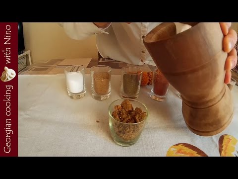 Svanetian salt \u0026 Georgian spices, სვანური მარილი