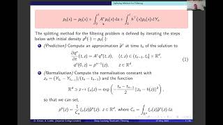 Dan Crisan and Alexander Lobbe, Deep Learning Algorithm for the Nonlinear Stochastic Filtering Probl
