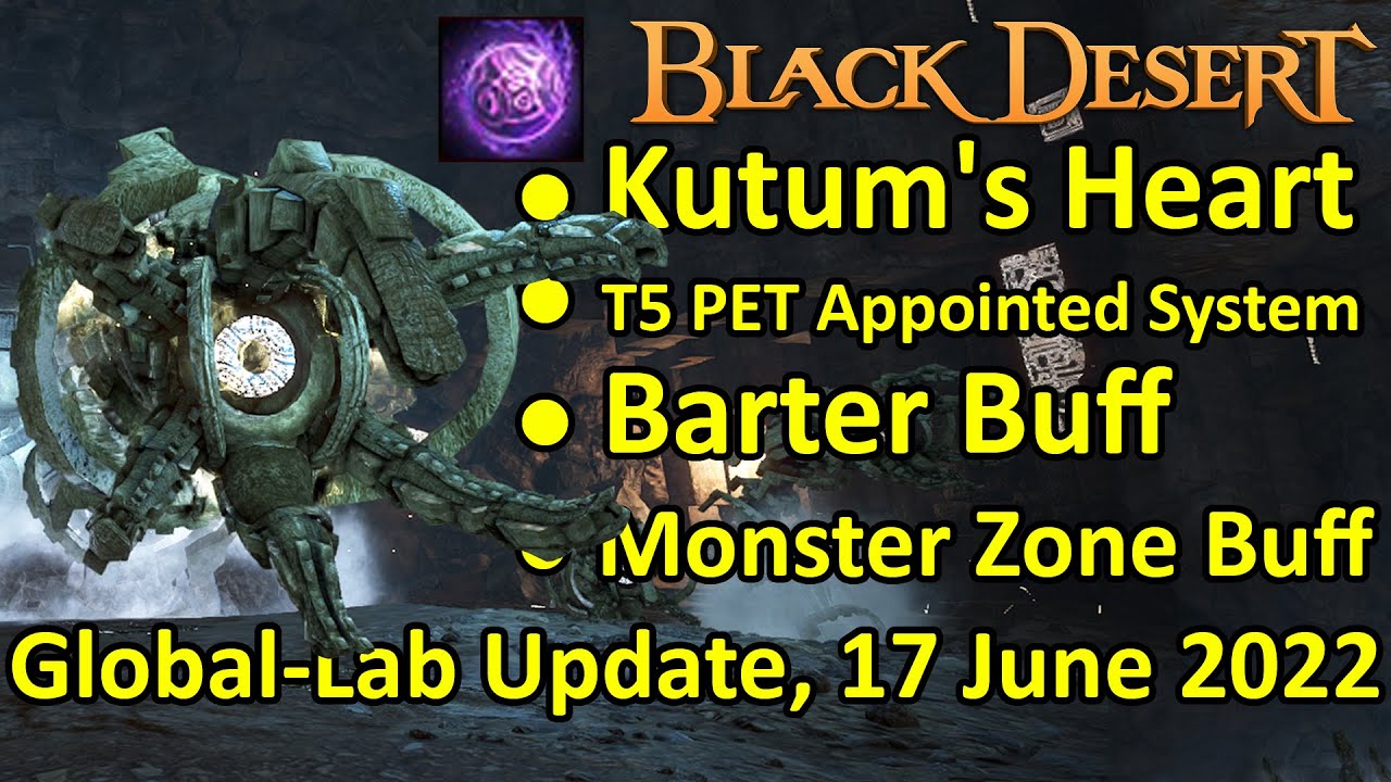 Kutum's Heart, T5 PET Appointed System, Barter & Monster Buff (Black