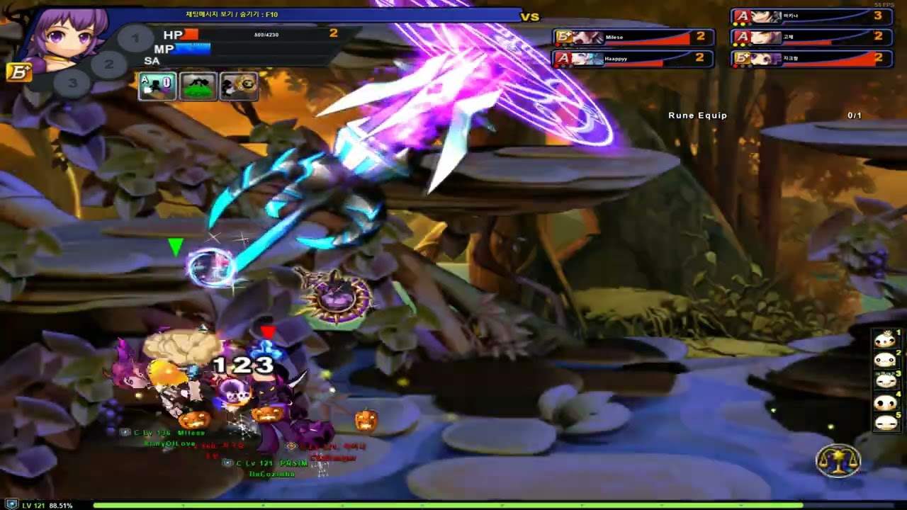 Grandchase Classic PvP - 3v3 Milese Happy PRISM vs Koreans