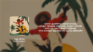 BLIZKEY & Mav-d - Где лето (Lyric Video)