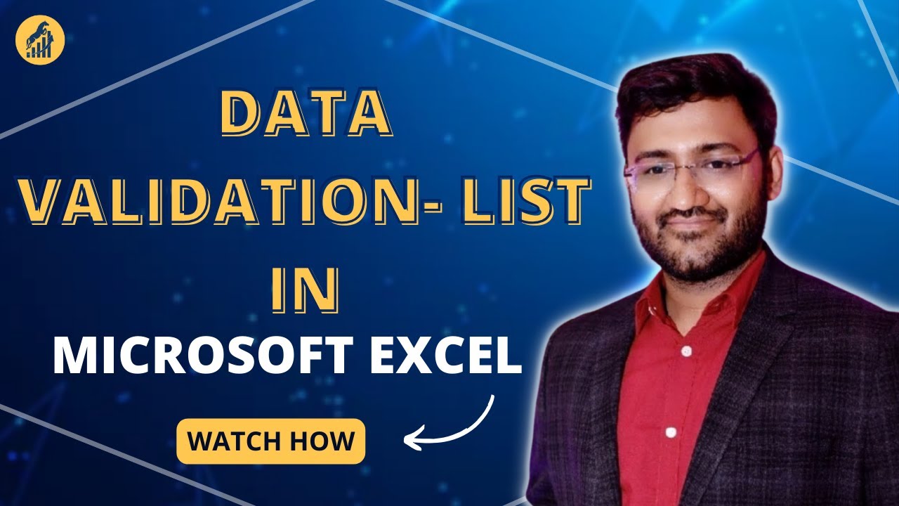 DATA VALIDATION: List - YouTube