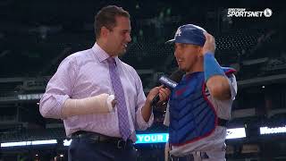 Famous Dodgers Postgame interview Austin Barnes on rallying for David Vassegh 8/17/22 Wealth