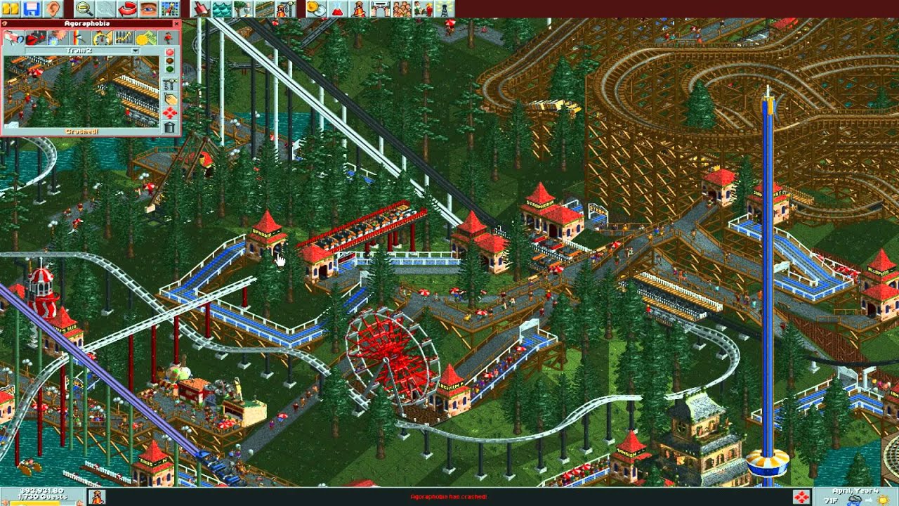 Roller Coaster Tycoon: Agoraphobia Crashes During A Station Brakes ...