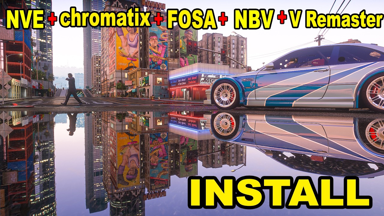 How to Install NVE + Chromatix + Nb Visual + FOSA + V Remastered in GTA 5 ENHANCED (2026)