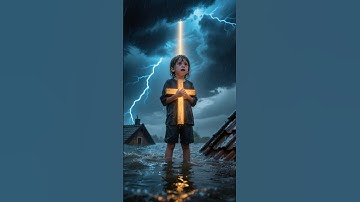 “A Child Prayed in the Flood… And the Storm Knelt Before the Light #miracle  #faith  #hope