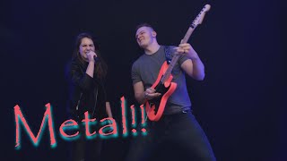 Wife And I Cover Judas Priest - Electric Eye!!! Guitar/Vocal Cover. Seriously 80s Metal!