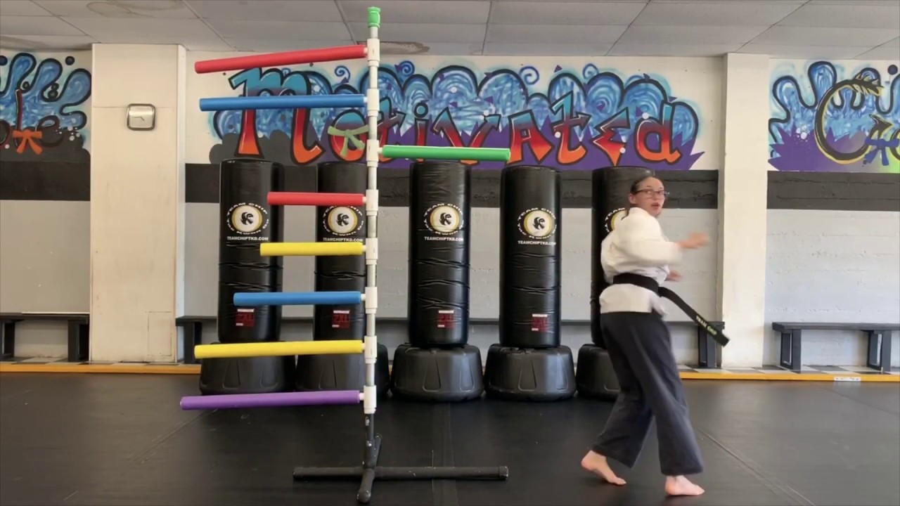 Like a Champ Precision Kicker Drills - Reverse Hook Kick Stick Side Kick